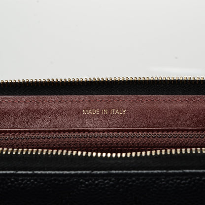 Chanel Caviar Quilted Large Gusset Zip Around Wallet Black 6 of 8