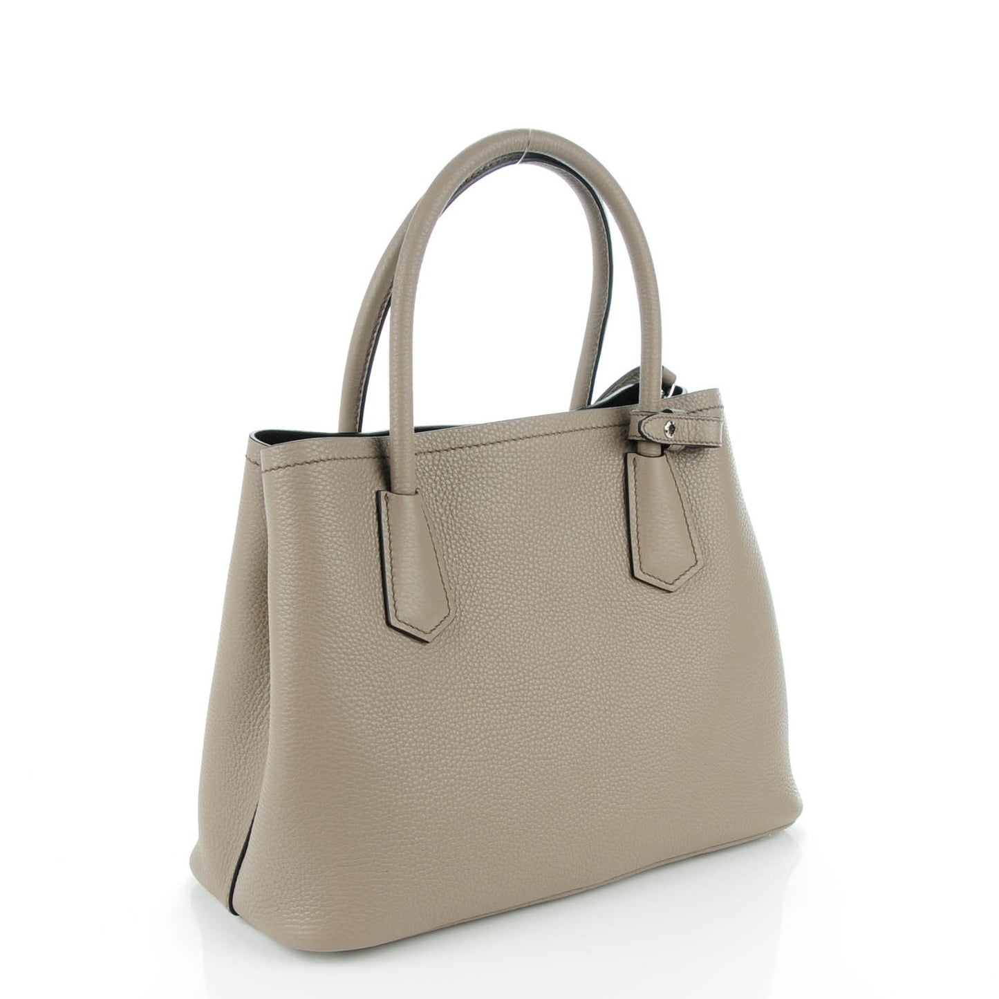 Vitello Daino Small Double Bag Argilla Black