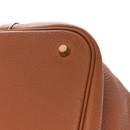 Hermes Taurillon Clemence Picotin Lock 26 GM Gold 10 of 12