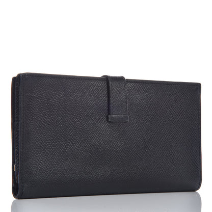 Hermes Epsom Bearn Gusset Wallet Black 3 of 13