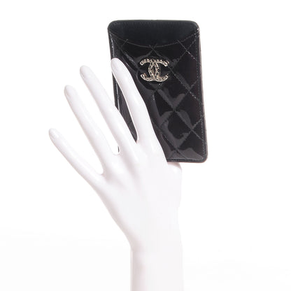 Chanel Patent Quilted Brilliant iPhone 4 Case Black 2 of 10