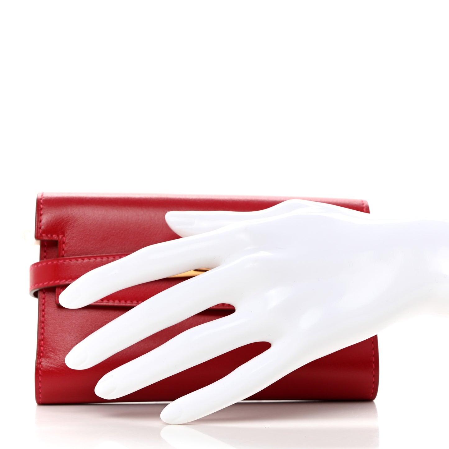 Tadelakt Kelly Medium Wallet Rouge Vif