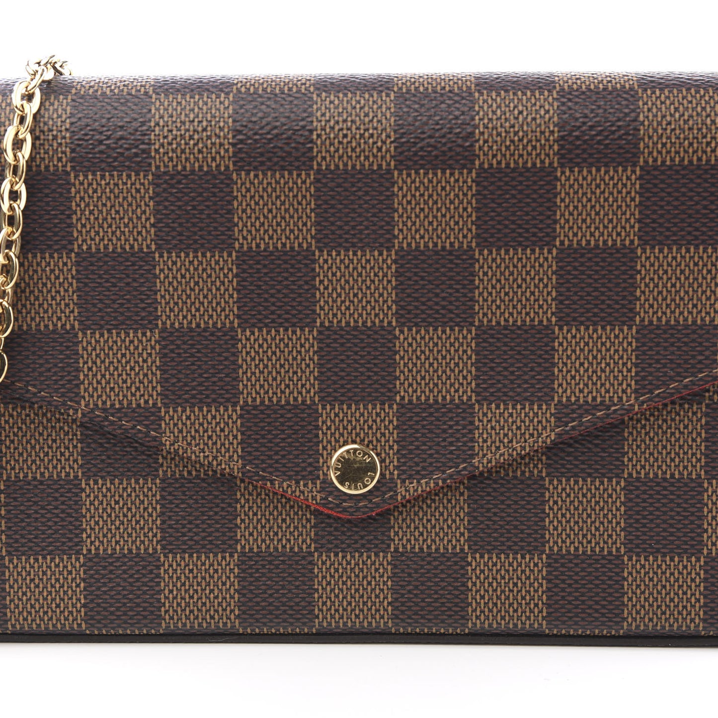 Damier Ebene Pochette Felicie Chain Wallet
