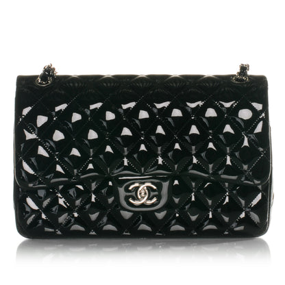 Chanel Patent Jumbo Double Flap Black 1 of 8