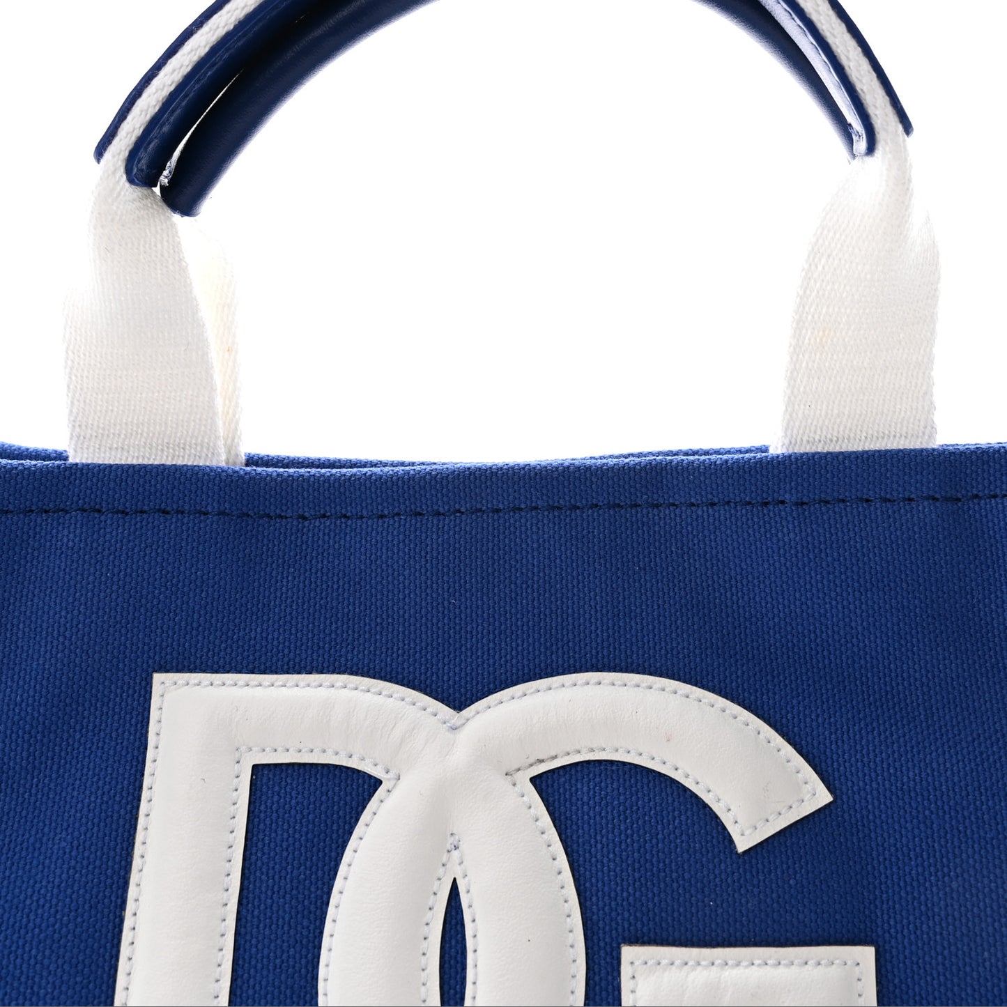 Canvas Mini DG Logo Shopper Tote Bluette