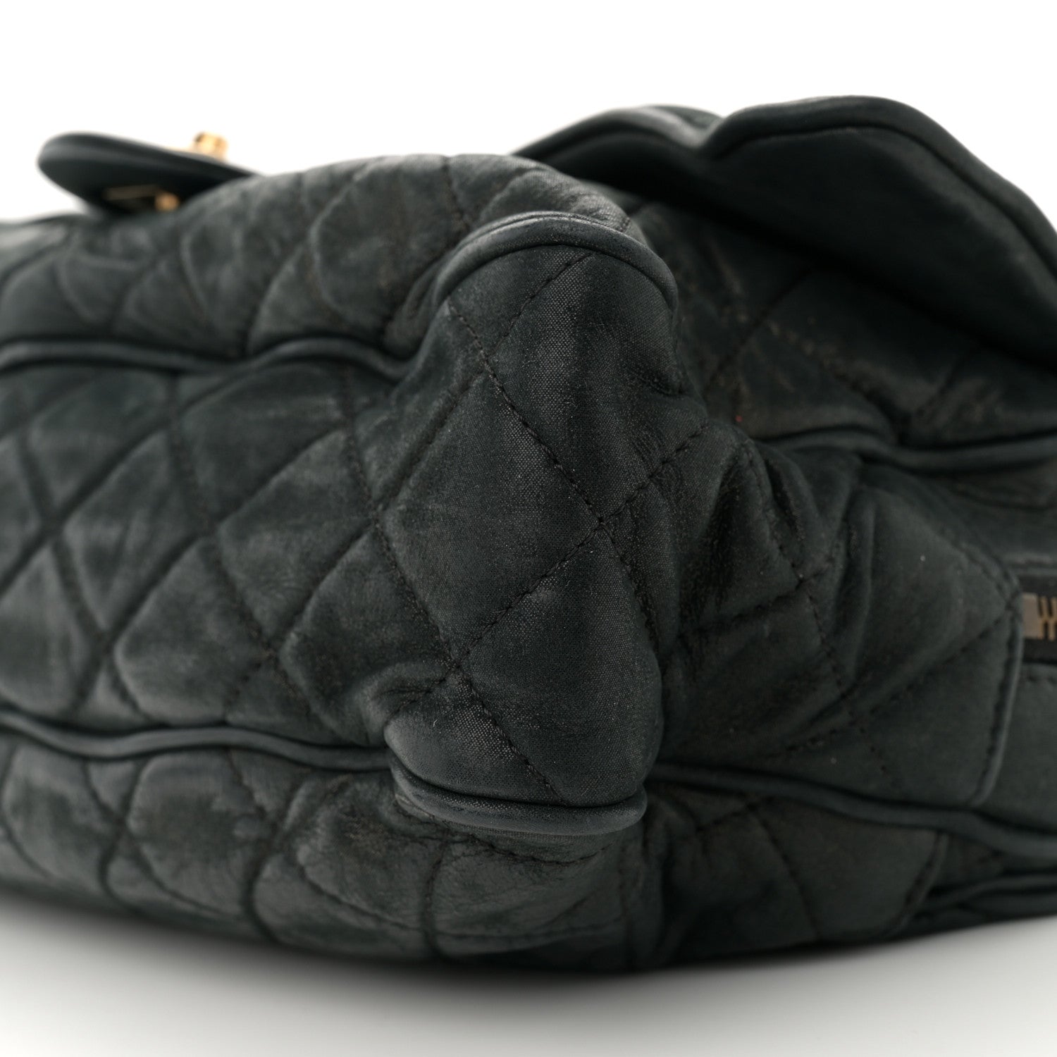 Chanel Iridescent Calfskin Quilted Large Shiva Flap Black 10 of 13