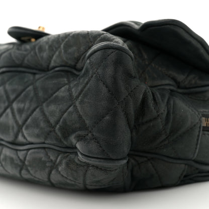 Chanel Iridescent Calfskin Quilted Large Shiva Flap Black 10 of 13