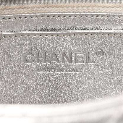 Chanel Metallic Lambskin Quilted Jumbo Single Flap Silver 6 of 10