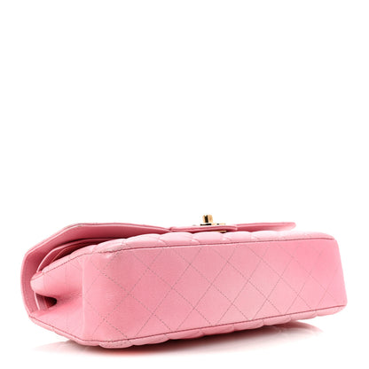 Chanel Cloudy Pearly Goatskin Quilted Medium Double Flap Pink 4 of 17