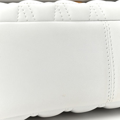Versace Nappa Quilted Studded Virtus Shoulder Bag White 11 of 12