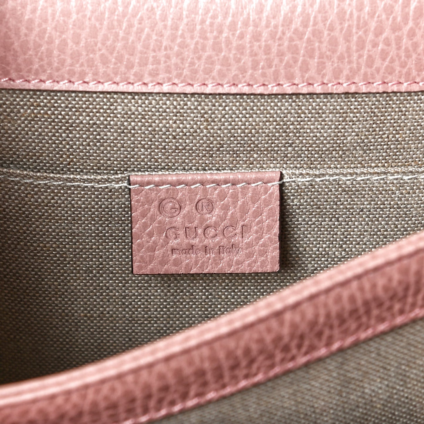 Dollar Calfskin Small Interlocking G Shoulder Bag Soft Pink