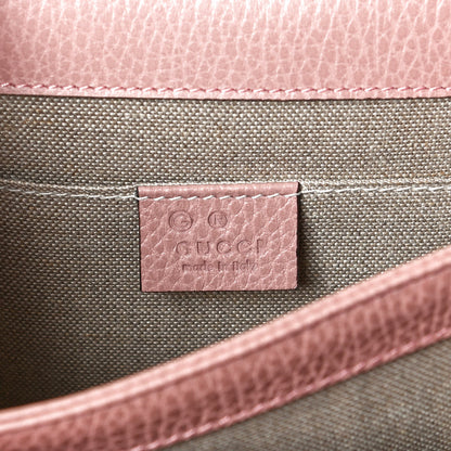 Gucci Dollar Calfskin Small Interlocking G Shoulder Bag Soft Pink 5 of 10