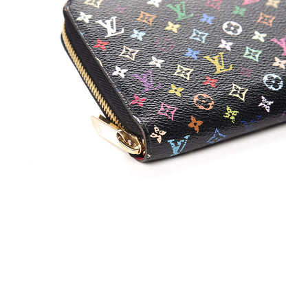 Louis Vuitton Monogram Multicolor Zippy Wallet Black Grenade 5 of 9