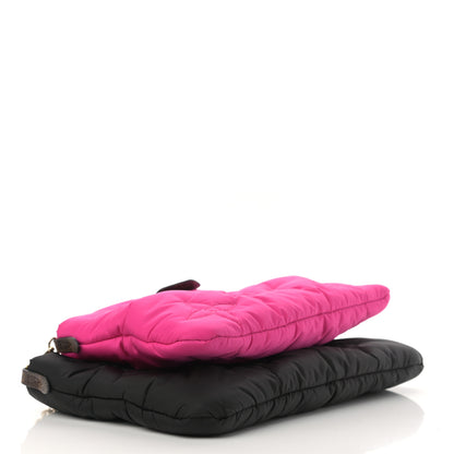 Louis Vuitton Econyl Monogram Pillow Maxi Multi Pochette Accessories Black Fuchsia 4 of 11