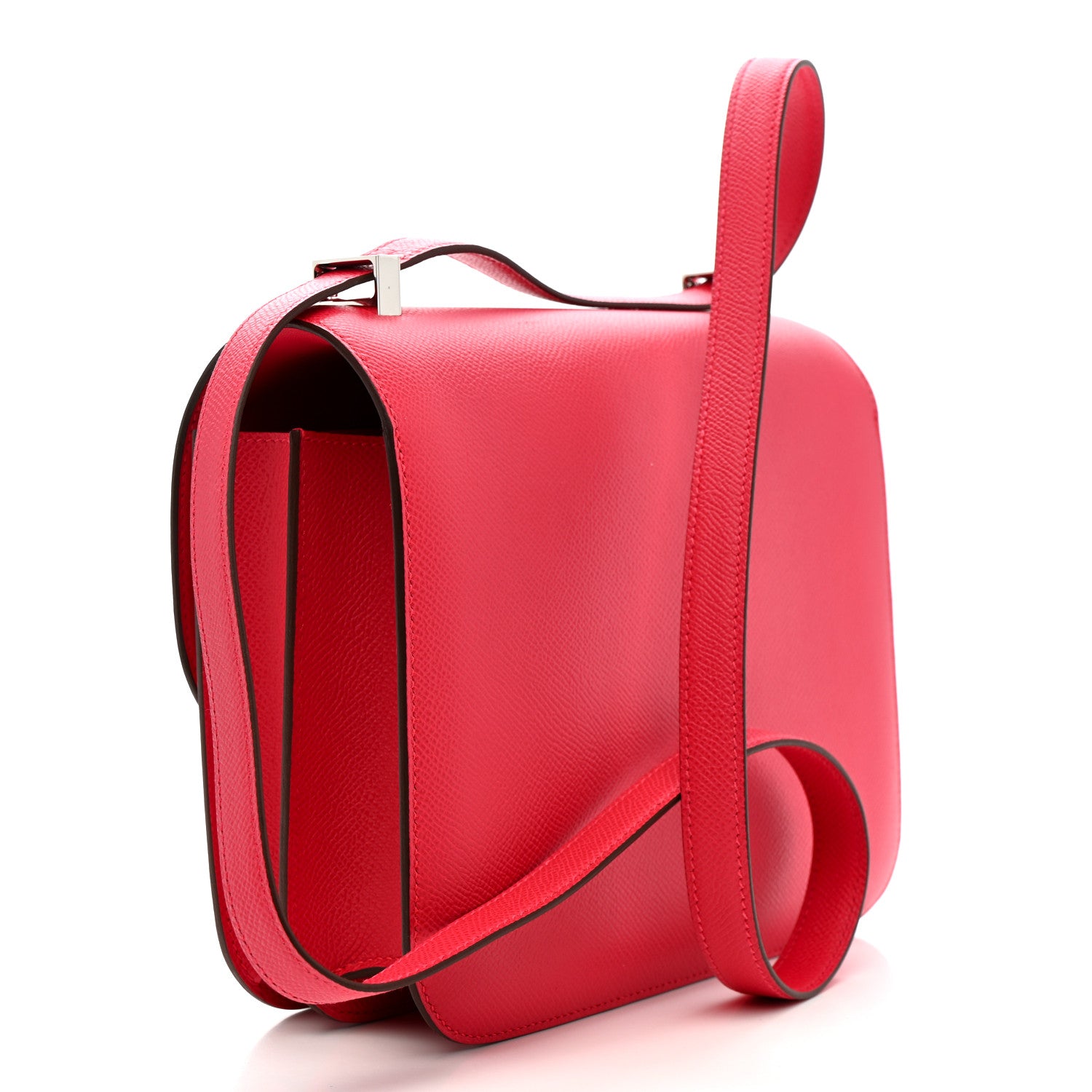 Hermes Epsom Shiny Alligator Lizard Constance 24 Rose Extreme Rose Poupre Etru Ombre 3 of 12