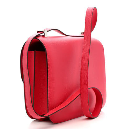 Hermes Epsom Shiny Alligator Lizard Constance 24 Rose Extreme Rose Poupre Etru Ombre 3 of 12