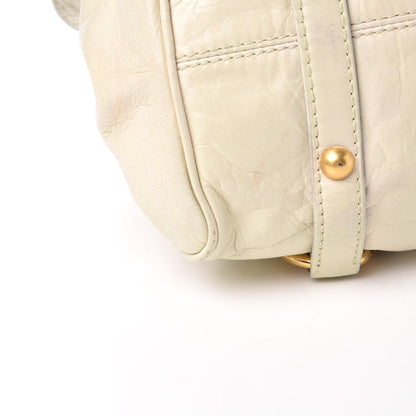 Miu Miu Vitello Lux Bow Bag Satchel Talco 7 of 12