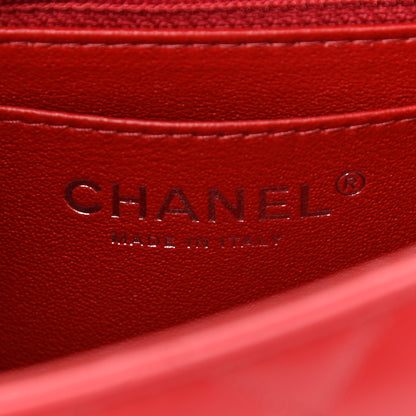 Chanel Lambskin Quilted Mini Square Flap Red 6 of 10