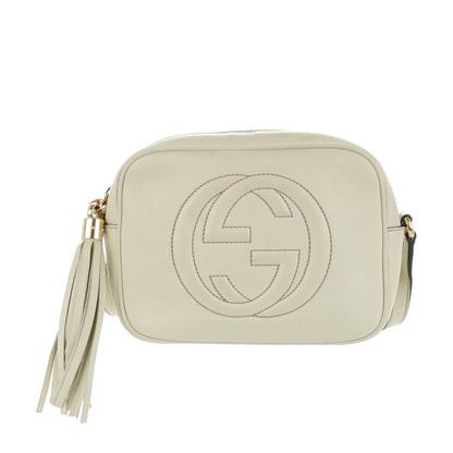 Gucci Pebbled Calfskin Small Soho Disco Bag Off White 1 of 11