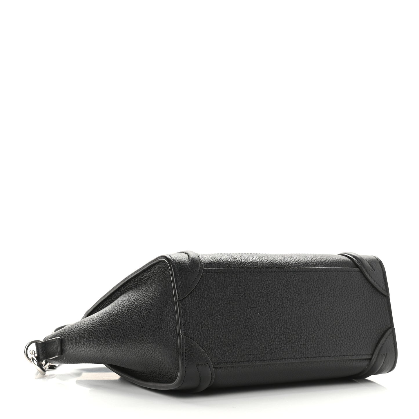 Drummed Calfskin Nano Luggage Black