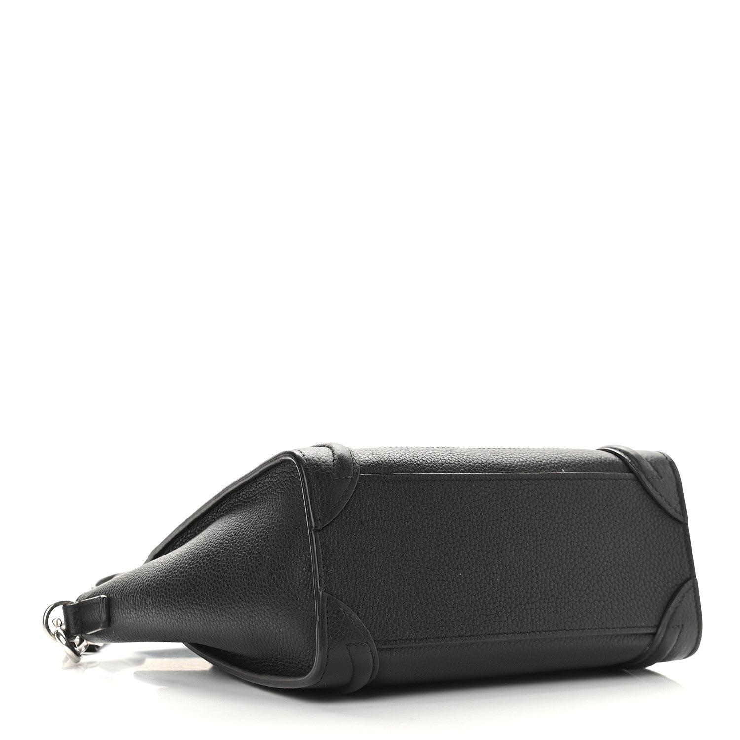 Celine Drummed Calfskin Nano Luggage Black 4 of 10