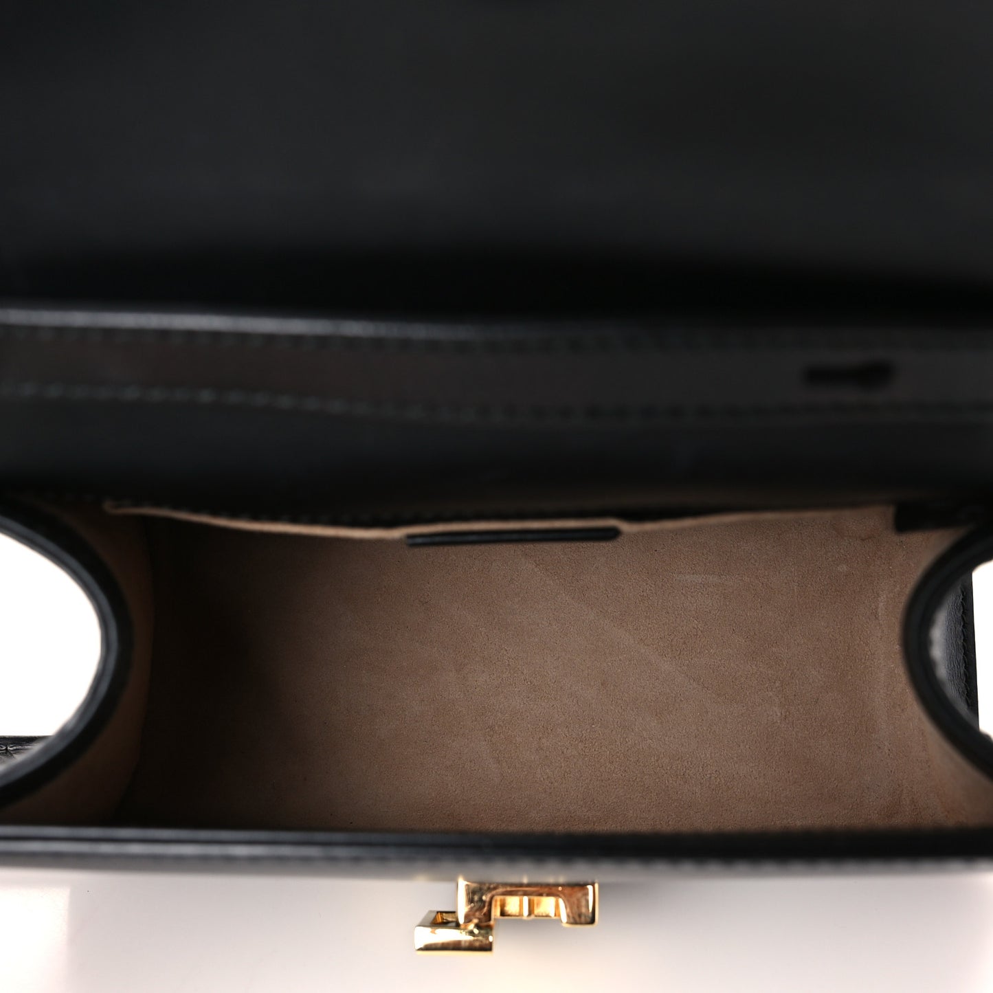 Calfskin Mini Sylvie Top Handle Bag Black