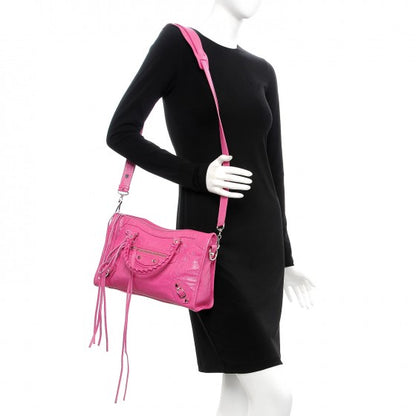 Balenciaga Agneau Classic Silver Hardware S City Rose Flamingo 2 of 8