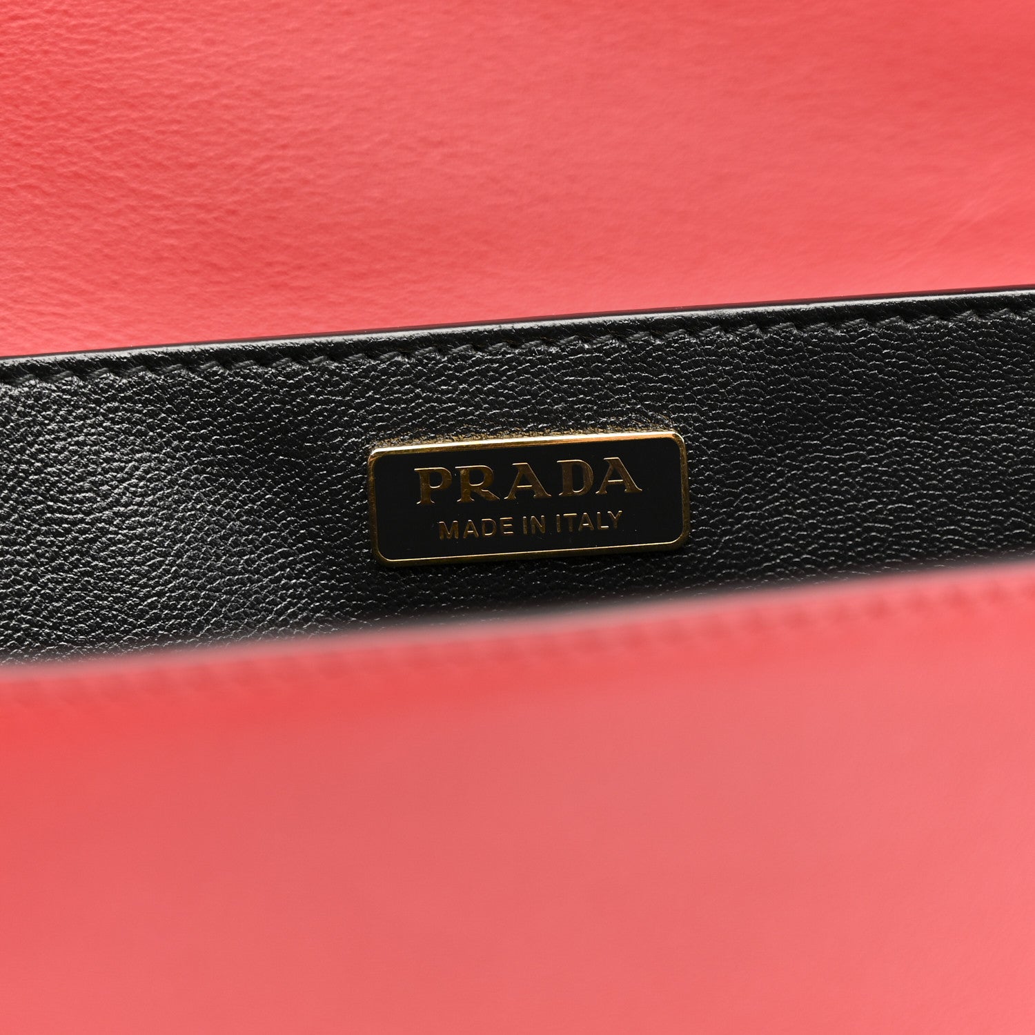 Prada City Calfskin Saffiano Cahier Bag Fuoco Black 1791660