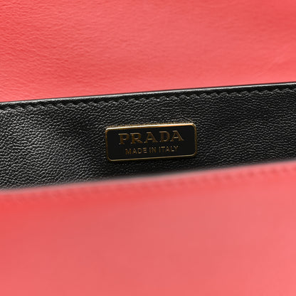 Prada City Calfskin Saffiano Cahier Bag Fuoco Black 6 of 14