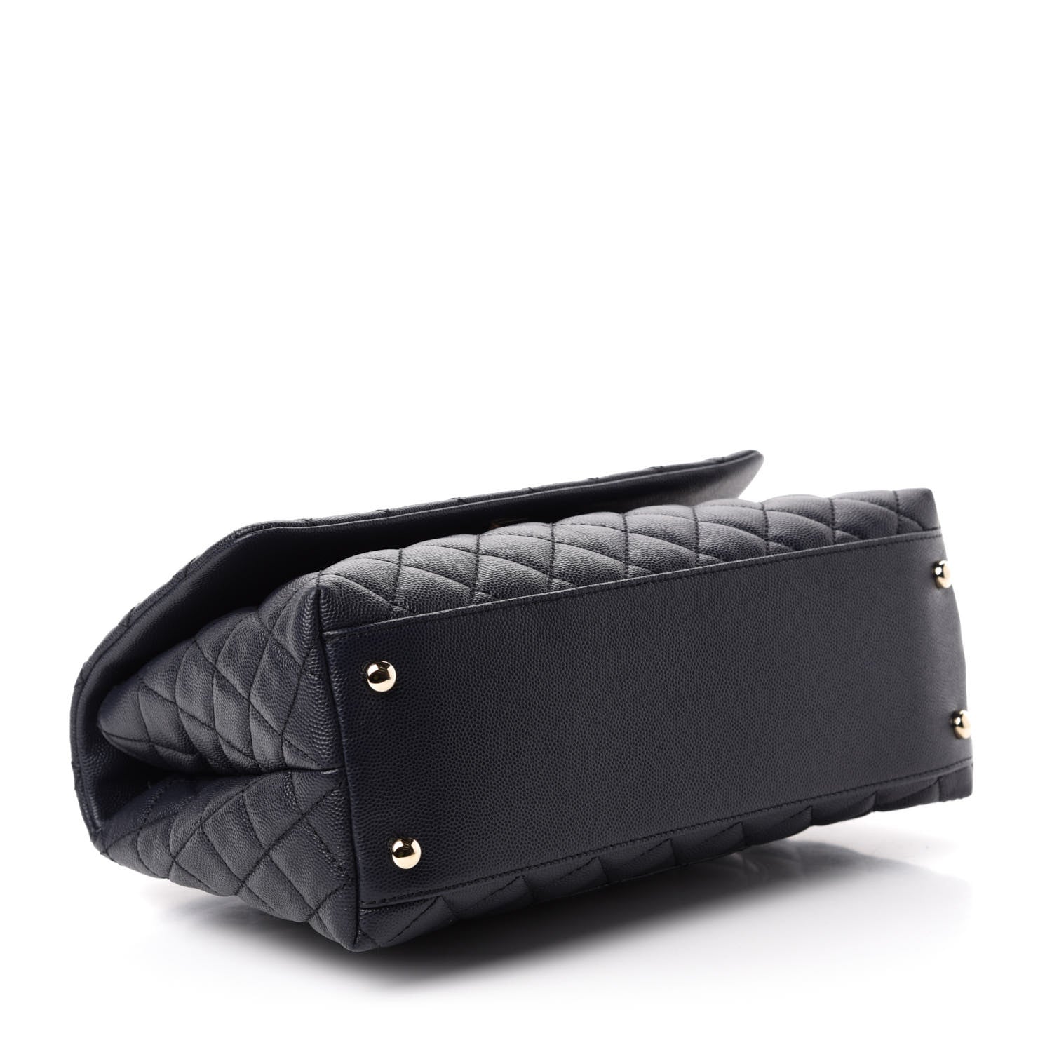 Chanel Caviar Quilted Small Coco Handle Flap Navy 5 of 12