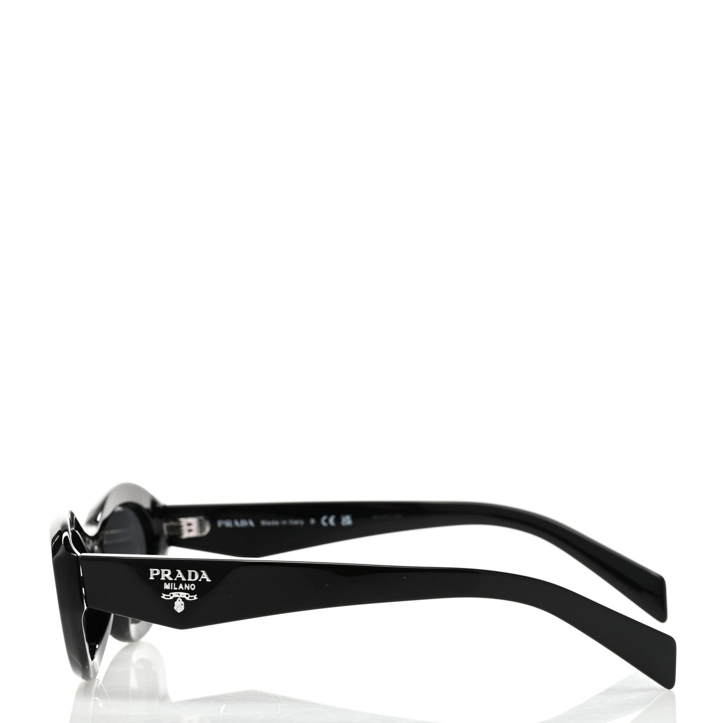 Acetate Oval Sunglasses SPR 26Z Black