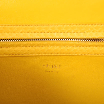 Celine Python Medium Phantom Luggage Yellow 8 of 13