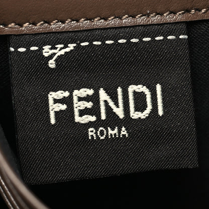Fendi Vitello Soft F is Fendi Bi-Color FF 1974 Embossed Continental Envelope Wallet Maya Black 7 of 11