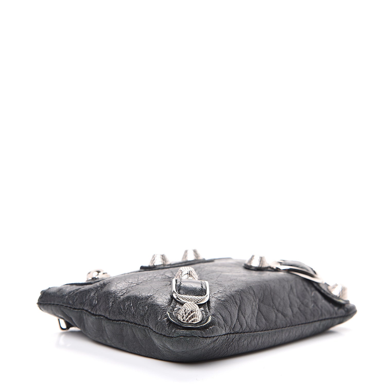 Balenciaga Agneau Giant 12 Silver Hardware M Porte-Monnaie Coin Purse Black 3 of 9