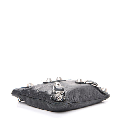 Balenciaga Agneau Giant 12 Silver Hardware M Porte-Monnaie Coin Purse Black 3 of 9