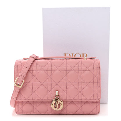 Christian Dior Lambskin Cannage Miss Dior Top Handle Bag Pink 10 of 10