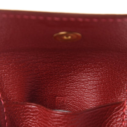 Hermes Shiny Alligator Post It Notepad Holder PM Rouge H 7 of 7