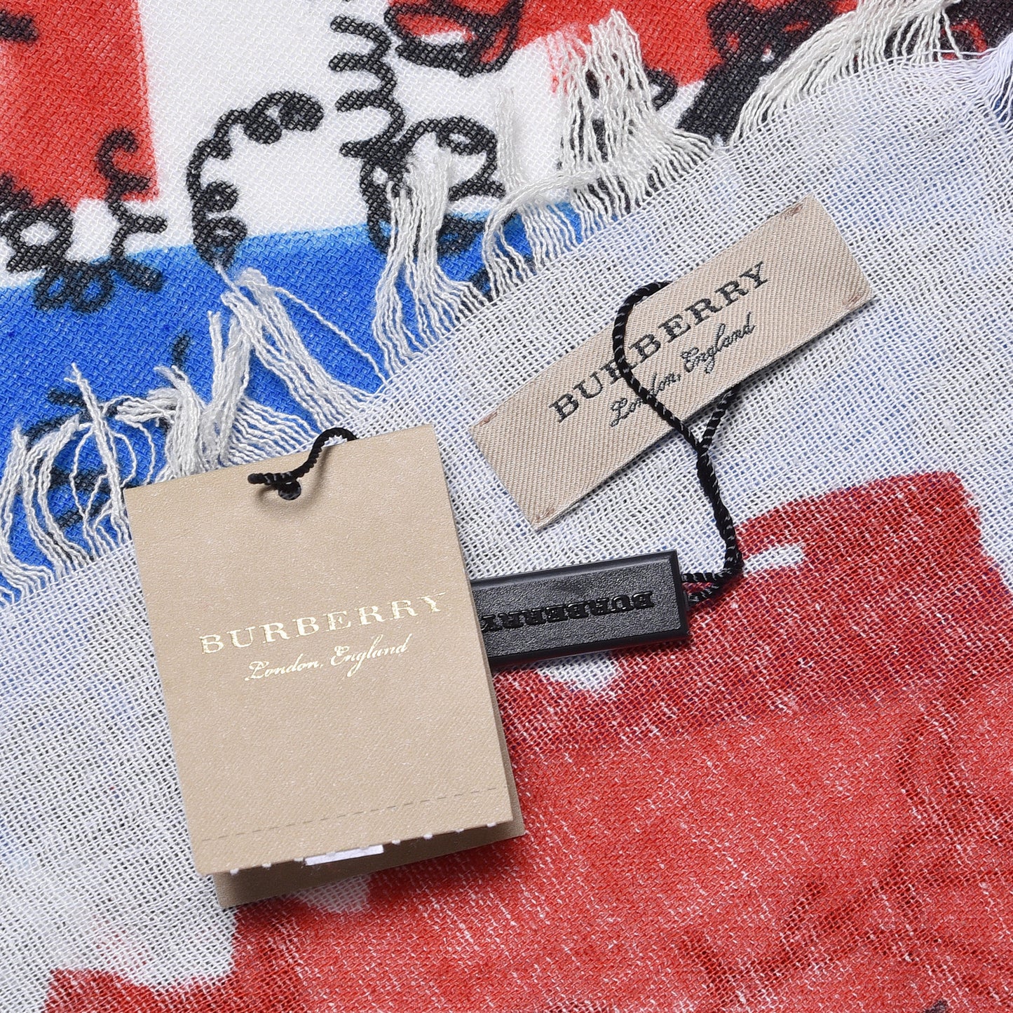 Silk Cotton Sketchbook Colorblock Square Scarf Multicolor
