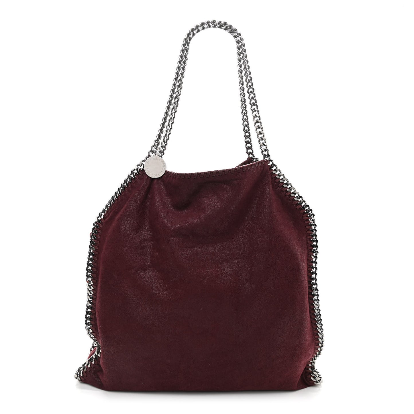 Shaggy Deer Falabella Fold Over Tote Plum