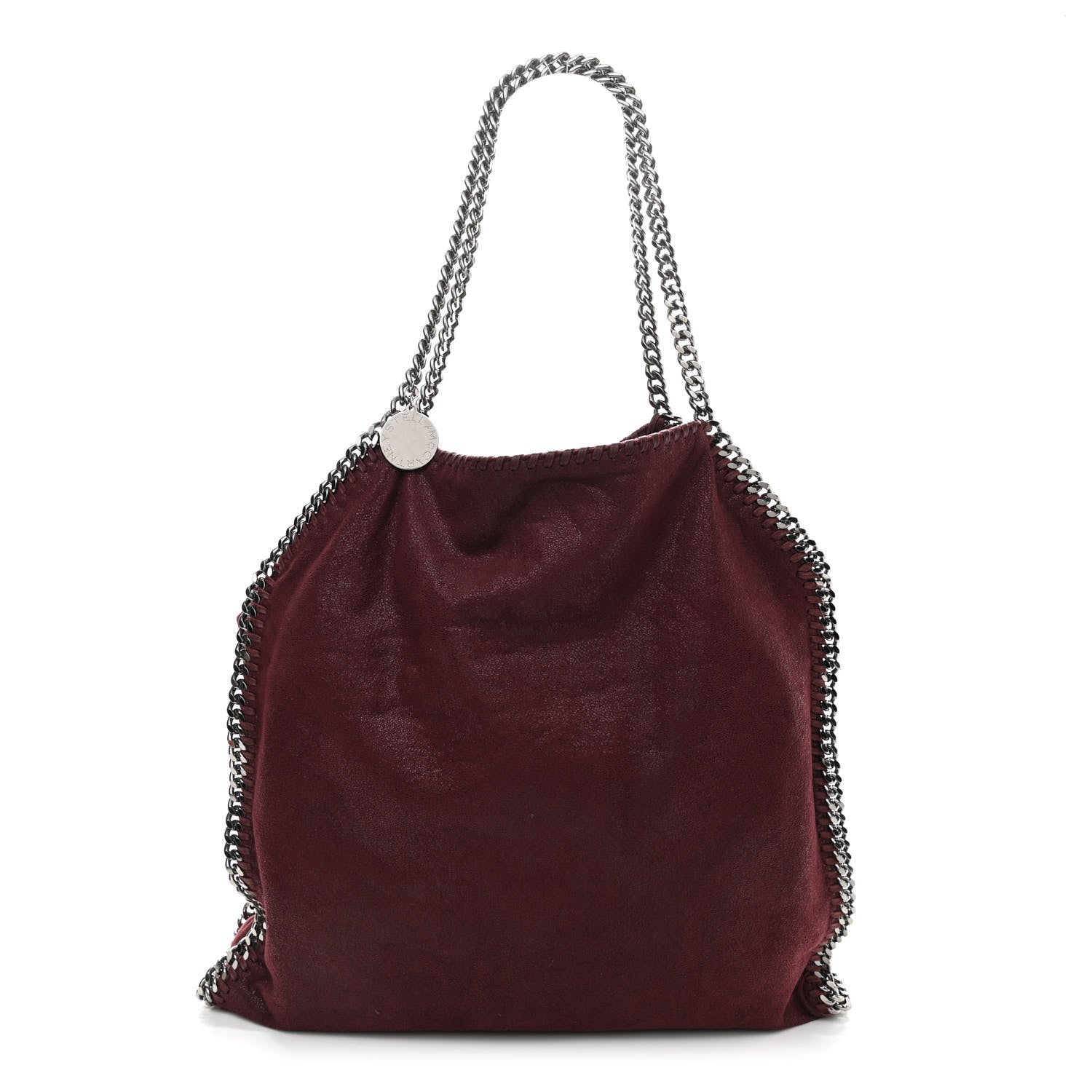 Stella McCartney Shaggy Deer Falabella Fold Over Tote Plum 1 of 10