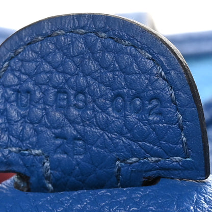 Hermes Taurillon Clemence Evelyne III PM Bleu Royal 6 of 10