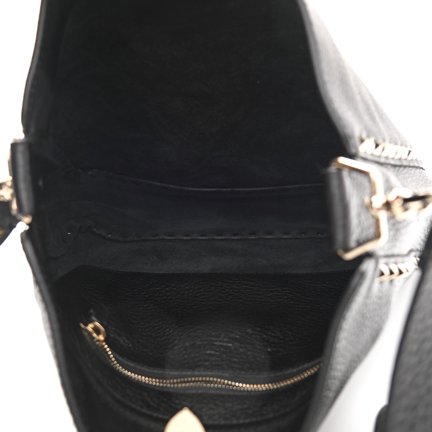 Valentino Garavani Pebbled Calfskin Large Rockstud Flip-Lock Messenger Bag Black 5 of 10