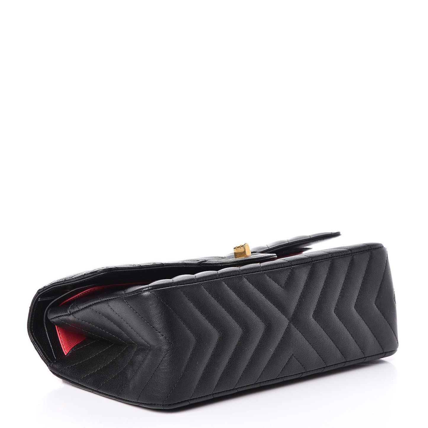 Sheepskin Chevron Quilted 2.55 Reissue 225 Flap Black