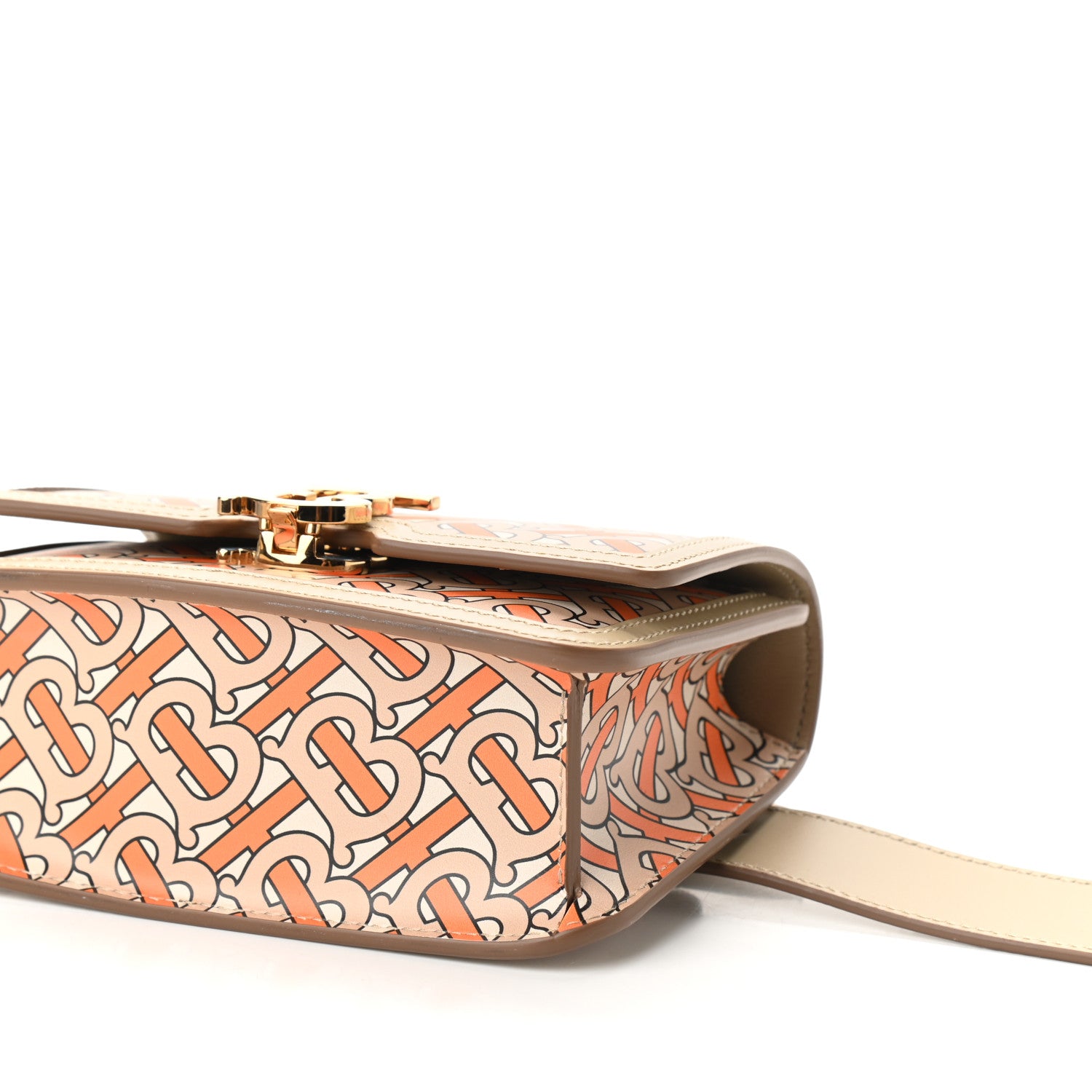 Burberry Calfskin Monogram TB Bum Bag Bright Orange 8 of 8