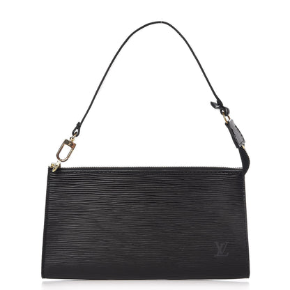 Louis Vuitton Epi Pochette Accessories 21 Black 1 of 7