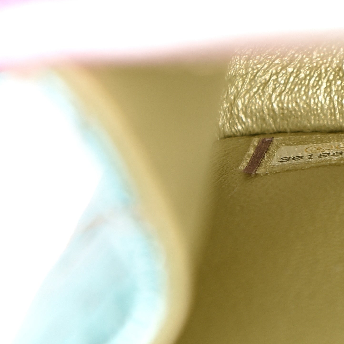 Metallic Goatskin Quilted Mini 2.55 Reissue Flap Multicolor