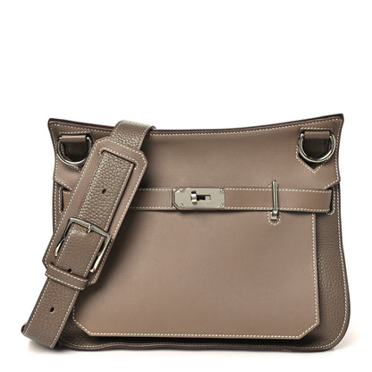 Hermes Taurillon Clemence Swift Jypsiere 31 Etoupe 1 of 10