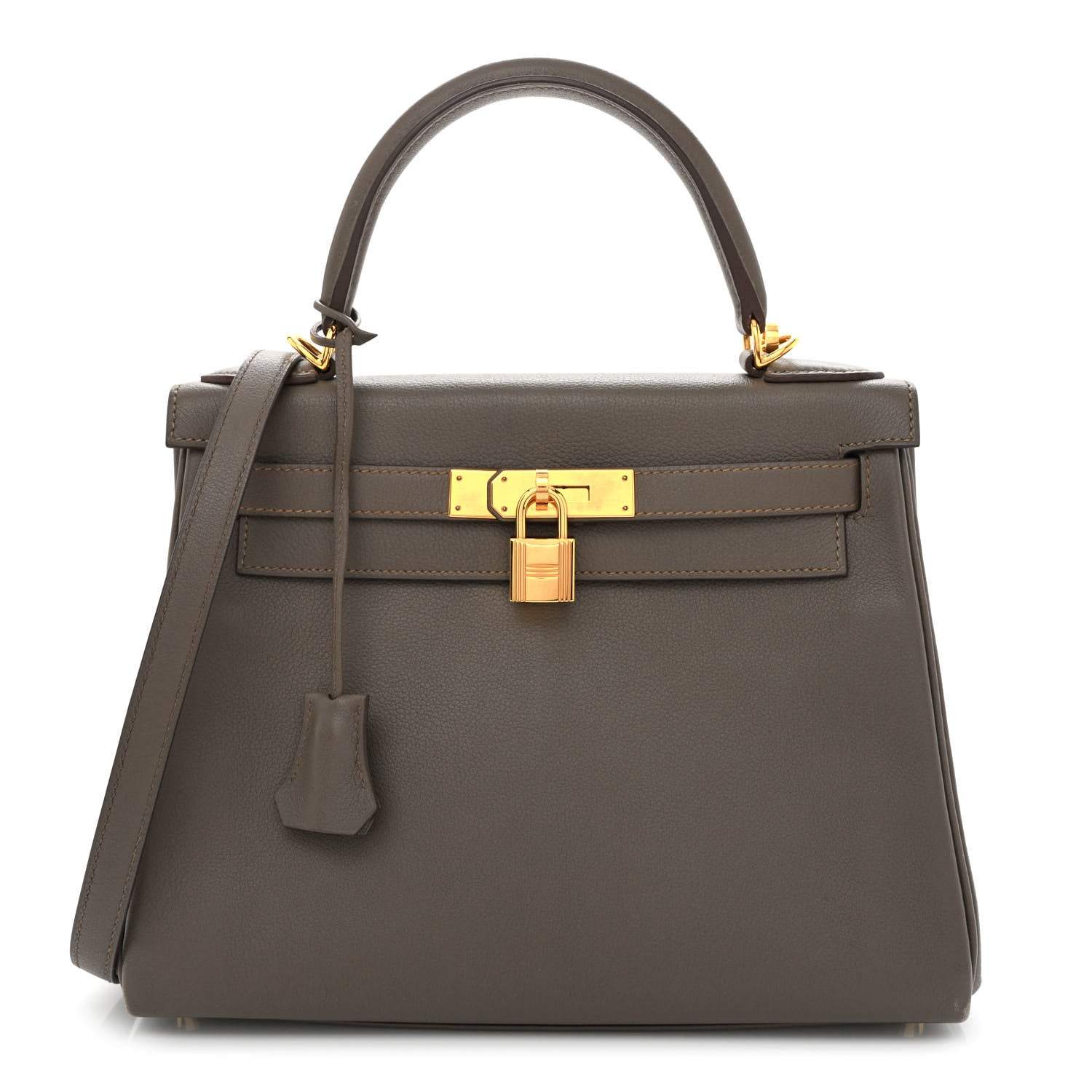 Hermes Evercolor Kelly Retourne 28 Etain 1 of 10