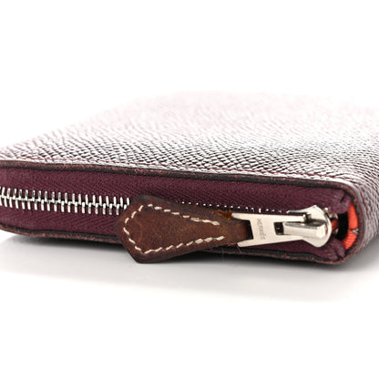 Hermes Epsom Silk'In Compact Wallet Bordeaux 9 of 9