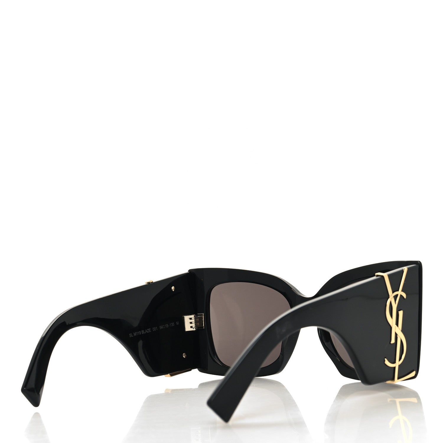 Saint Laurent Acetate Blaze Sunglasses SL M119 Black 4 of 8